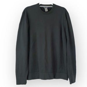 Horny Toad 100% Merino Wool Men's Green Crewneck Sweater Size Large